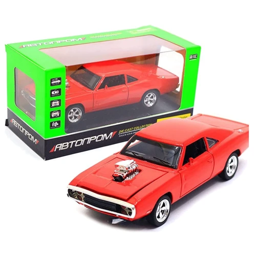 Машинка металл 32011 АВТОПРОМ, 1:32 1970 DODGE Charger RT, 4 цвета