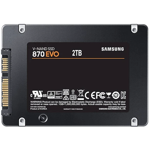 Samsung 870 EVO 2 TB (MZ-77E2T0BW): Форм-фактор 2.5"