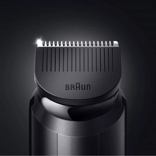 Машинка для стрижки (триммер) Braun BT5340: Особенности С насадками, Индикатор заряда, Беспроводной, Влажная очистка