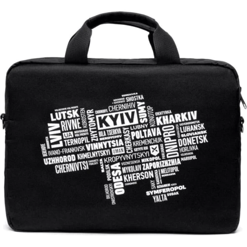 Сумка для ноутбуков Vinga 14" Black White Print (NB1402UWBK): Тип сумки сумка