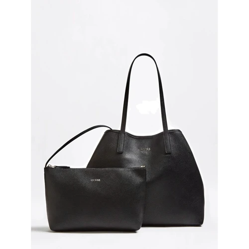 Жіноча сумка шоппер Guess Vikky Large Tote чорна (HWVG6995240-BLA): Стать Женский
