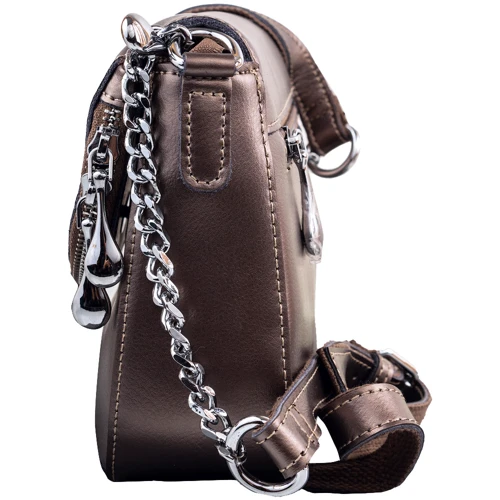 Женская сумка кросс боди Valiria Fashion коричневая (DETAQ1443-1-21): Застежка Магнитная