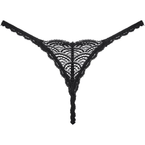 Трусики Obsessive Chemeris thong Вlack, XS/S