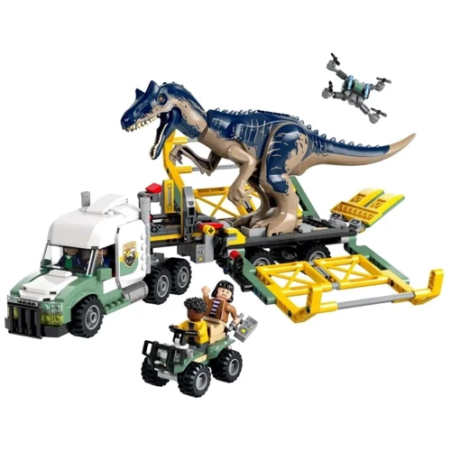 Конструктор LEGO Jurassic World Миссии динозавров: Грузовик для перевозки аллозавра 588 деталей (76966): Серия Jurassic World