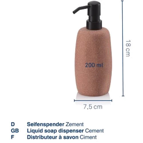 Дозатор для мыла KELA Roda красная глина 200 мл (23752)