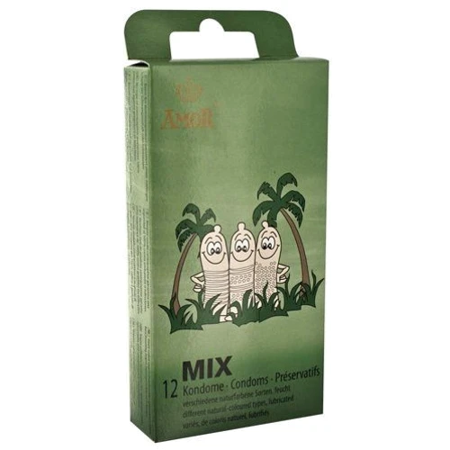 Презервативы Amor Mix, 12 шт: Тип Для максимальной защиты