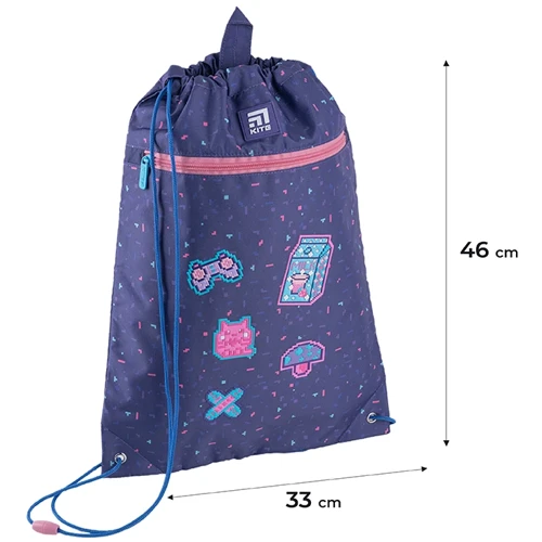 Сумка для взуття Kite Pixel Love (K24-601M-5): Розмір, см 46x33