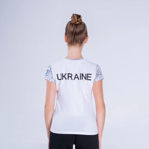 Спортивная футболка Peak FS-UW1904NOK-WHI 40 белая с принтом: Состав Хлопок, Спандекс