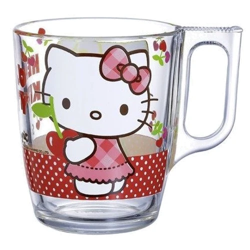 Столовый сервиз Набор Luminarc Hello Kitty Cherries J0768/ПК (тарелка, пиала, кружка) фото 4
