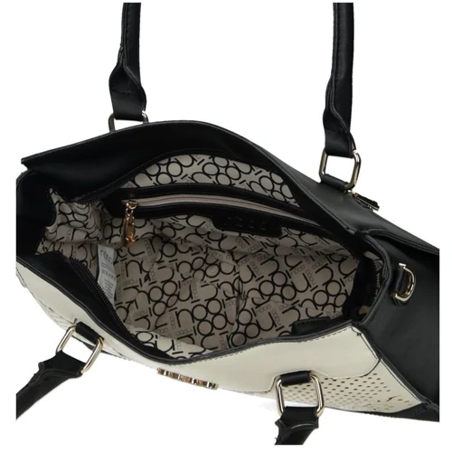 Женская сумка тоут Nobo черная (NBAG-I1910-C020): Тип ручки Со съемным ремнем, С двумя ручками, Плечевой ремень, Короткая ручка