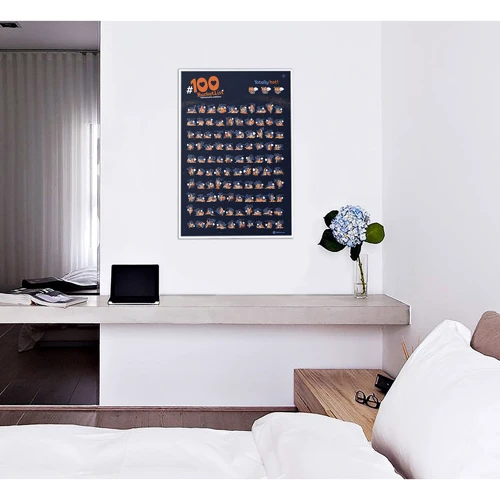 Скретч-постер 100 BucketList Kamasutra Edition (Eng)