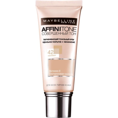 

Maybelline New York Affinitone Совершенный тон №42 Темно-бежевый Тональный крем 30ml