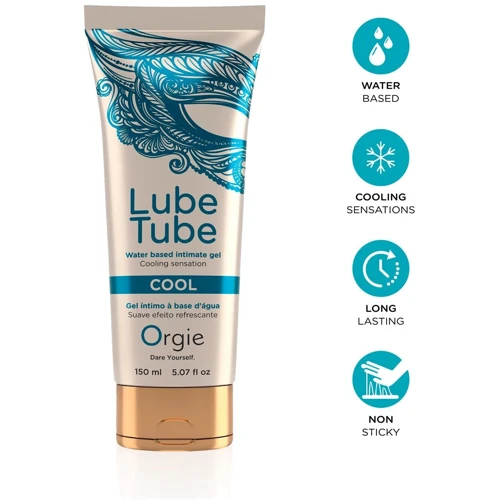 Лубрикант на водной основе Orgie Lube Tube Cool, 150 мл, с охлаждающим эффектом, без запаха