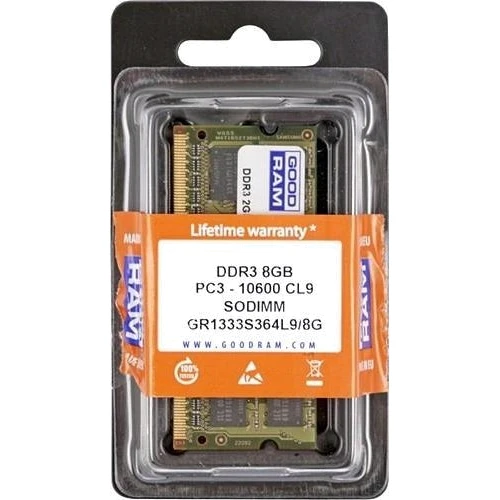 GOODRAM 8 GB DDR3 1333 MHz (GR1333S364L9/8G)