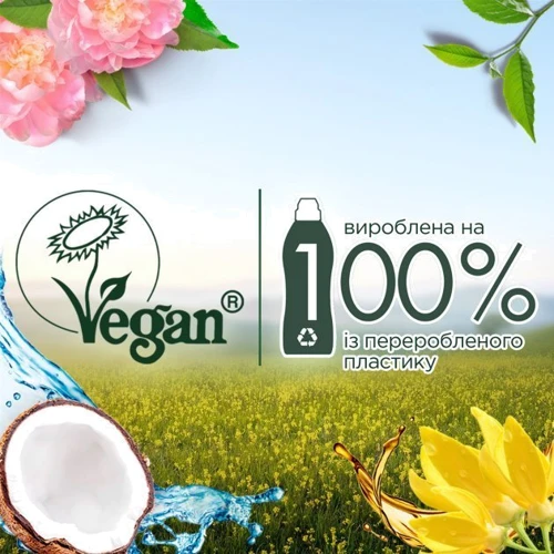Ополіскувач для білизни Silan Naturals Аромат Кокосової води та мінерали 1.45 л: Призначення по типу білизни Всі види білизни