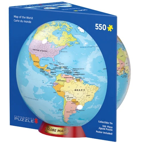 Пазл Eurographics Карта мира подарочная коробка 550 элементов (8551-5863)