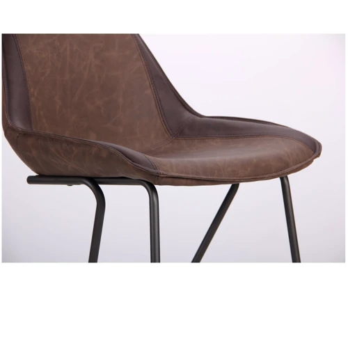 Стул барный Custer gunmetal, cowboy Coffe/Dark Brown фото 6