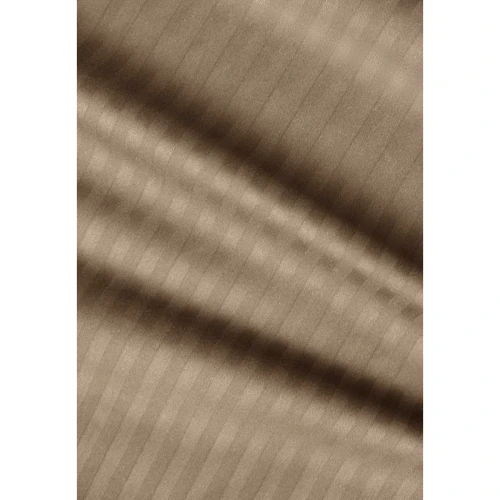Простирадло LightHouse Sateen Stripe Brown на гумці страйп-сатин 160х200+25см (603937): Тип простынь