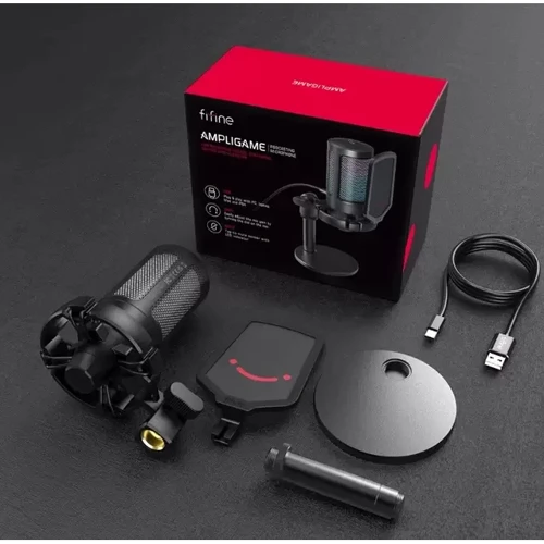 Микрофон Fifine RGB Ampligame A6: Тип Универсальные