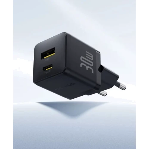 Зарядное устройство Baseus Wall Charger Palm USB-C+USB 30W Black with USB-C Cable (P1011160A113-01) фото 9