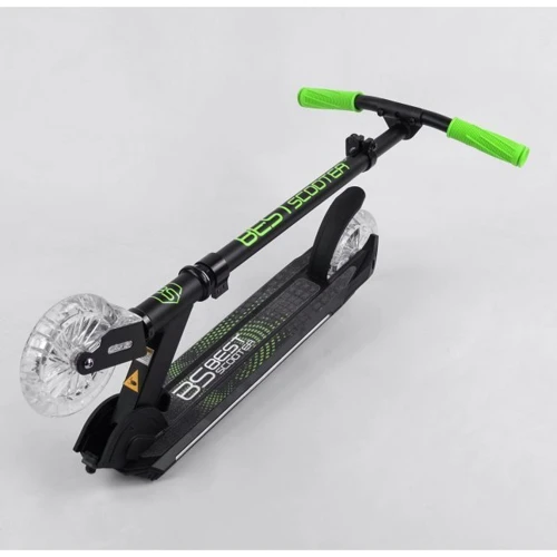 Самокат алюмінієвий Best Scooter зелений (69197): Конструкція рами цельная