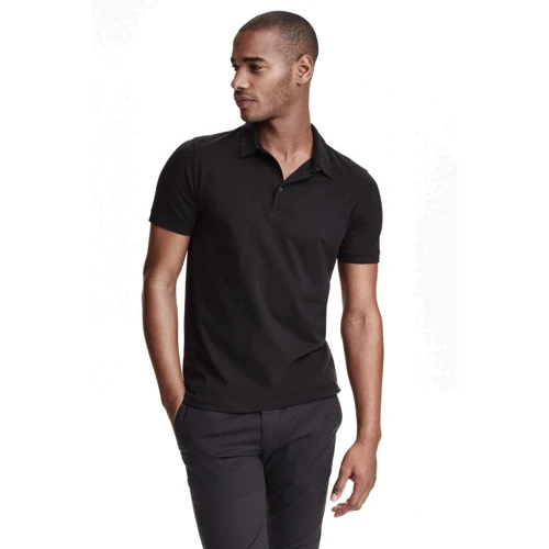 Поло H & M 1589904 M чорне: Склад бавовна, Еластан