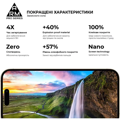 Захисне скло для iPhone ArmorStandart Tempered Glass Pro Black для iPhone 16 Pro (ARM78510) фото 5