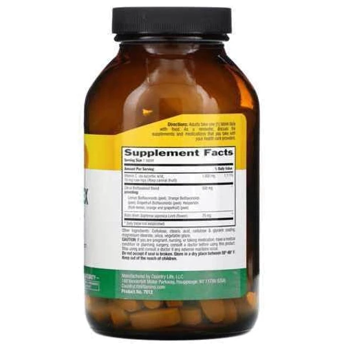 Country Life Maxi-C Complex 1000 mg Комплекс витамин C 180 таблеток: Тип Витамин C
