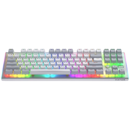 Клавиатура Hator Gravity TKL Orange USB White (HTK561UA): Подключение проводное