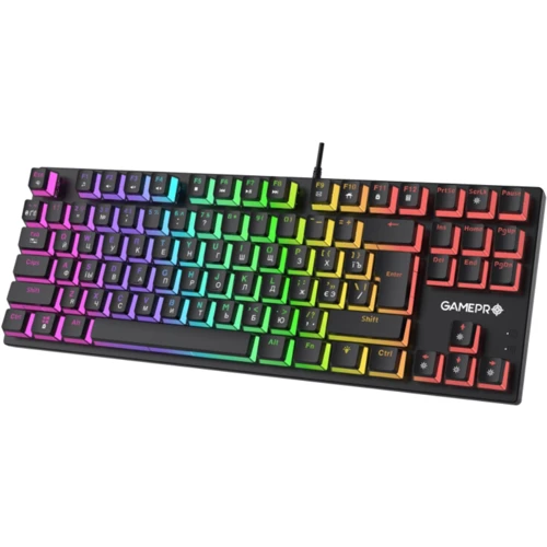 Клавиатура GamePro MK85B Blue Switch RGB USB Black: Интерфейс подключения USB