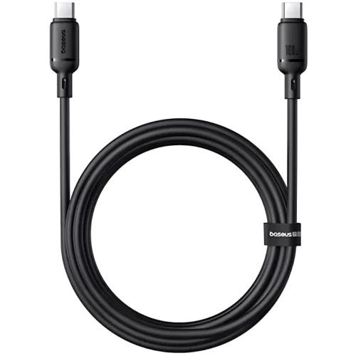 Кабель Baseus Cable USB-C to USB-C Silky Series 100W 2m Black (P10377704113-01) фото 3