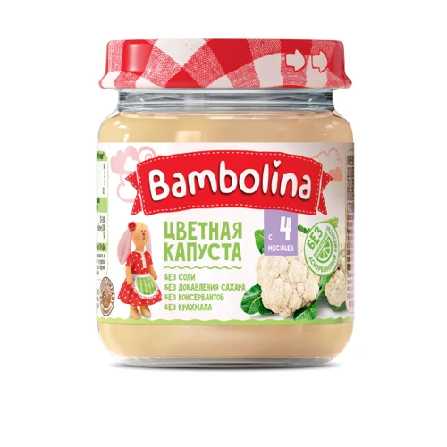 Пюре Bambolina Цвітна капуста 100 г (4813163002004)