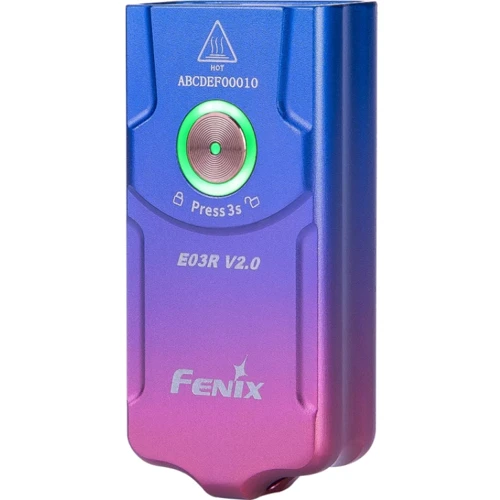 Фонарь туристический Fenix E03R V2.0 сиреневый (E03RV20PUR): Максимальное время работы, ч 30