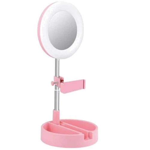 Зеркало для макияжа с держателем для телефона UFT MH2 Pink для бьюти блогеров: Производитель UFT
