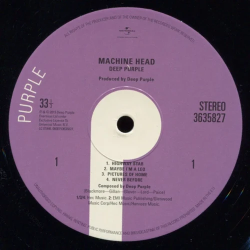 LP2 I-DI Deep Purple: Machine Head (LP0047) фото 3