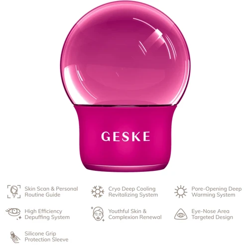 Массажер GESKE Cool&Warm Face and Body Massager 7в1 magenta