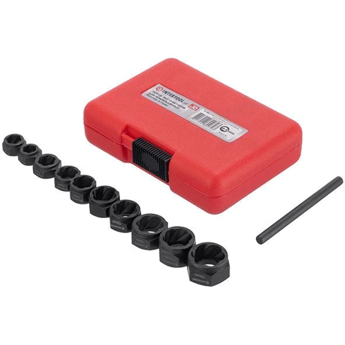 Набор экстракторов для поврежденных болтов и гаек, 10шт Intertool SD-8007