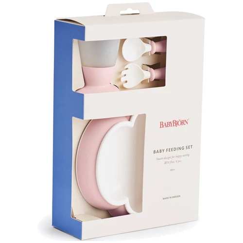 Набор посуды BabyBjorn Baby Feeding Set Powder Pink