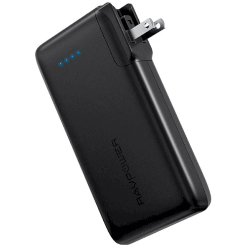 Внешний аккумулятор RavPower Power Bank 10000mAh 2 in 1 Power Bank and Wall Charger Black (RP-PB066)