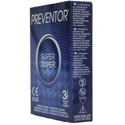 Презервативы Preventor Super Duper, 3 шт.