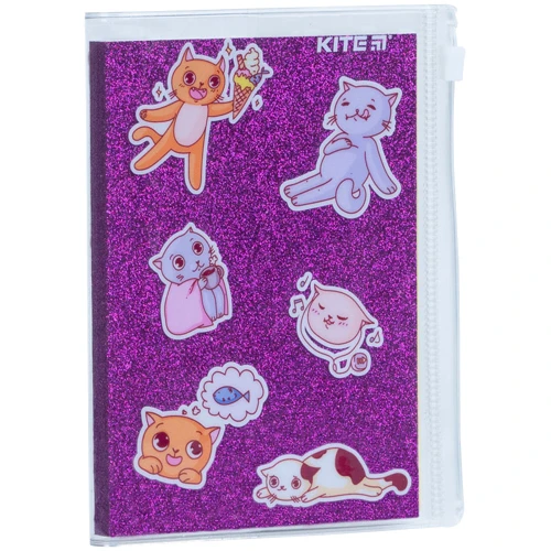 Блокнот Kite Purple cats А6+ 80 аркушів (K22-462-2): Тип Блокнот