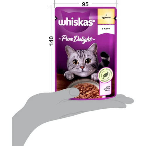 Упаковка влажного корма для котов Whiskas AMMP c курицей в желе 28х85г (5900951263422) фото 7