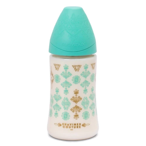 Пляшка Suavinex Couture, 270 мл, зелений (304149)
