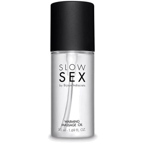 Разогревающее съедобное массажное масло Bijoux Indiscrets Slow Sex Warming Massage Oil, 50 мл: Тип Масло