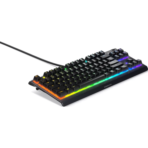 Клавиатура SteelSeries Apex 3 TKL UA (SS64831): Тип клавиш мембранный