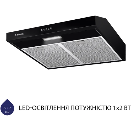 Вытяжка Minola HPL 504 BL: Тип монтажа Потолочный