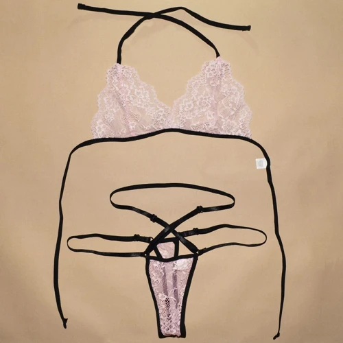 Эротический комплект NDS 1489 Pink/Black M/L (23948)