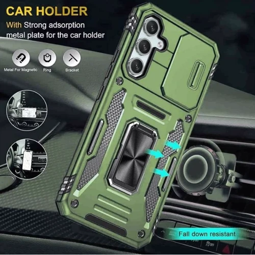 Чехол для телефонов Mobile Case Camshield Army Ring Army Green for Samsung S926 Galaxy S24 Plus / S936 Galaxy S25 Plus: Совместимость Samsung S926 Galaxy S24 Plus / S936 Galaxy S25 Plus