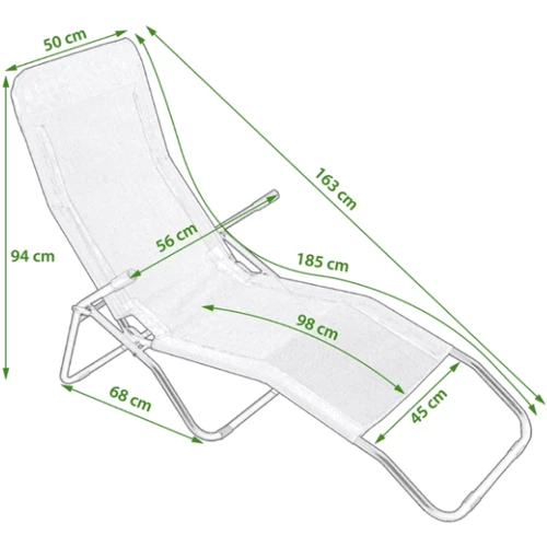 Кресло-шезлонг Jumi раскладной оранжевый (5900410719255)