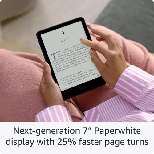 Электронная книга Amazon Kindle Paperwhite 12th Gen. 2024 16Gb Raspberry: Экран 7" glare-free